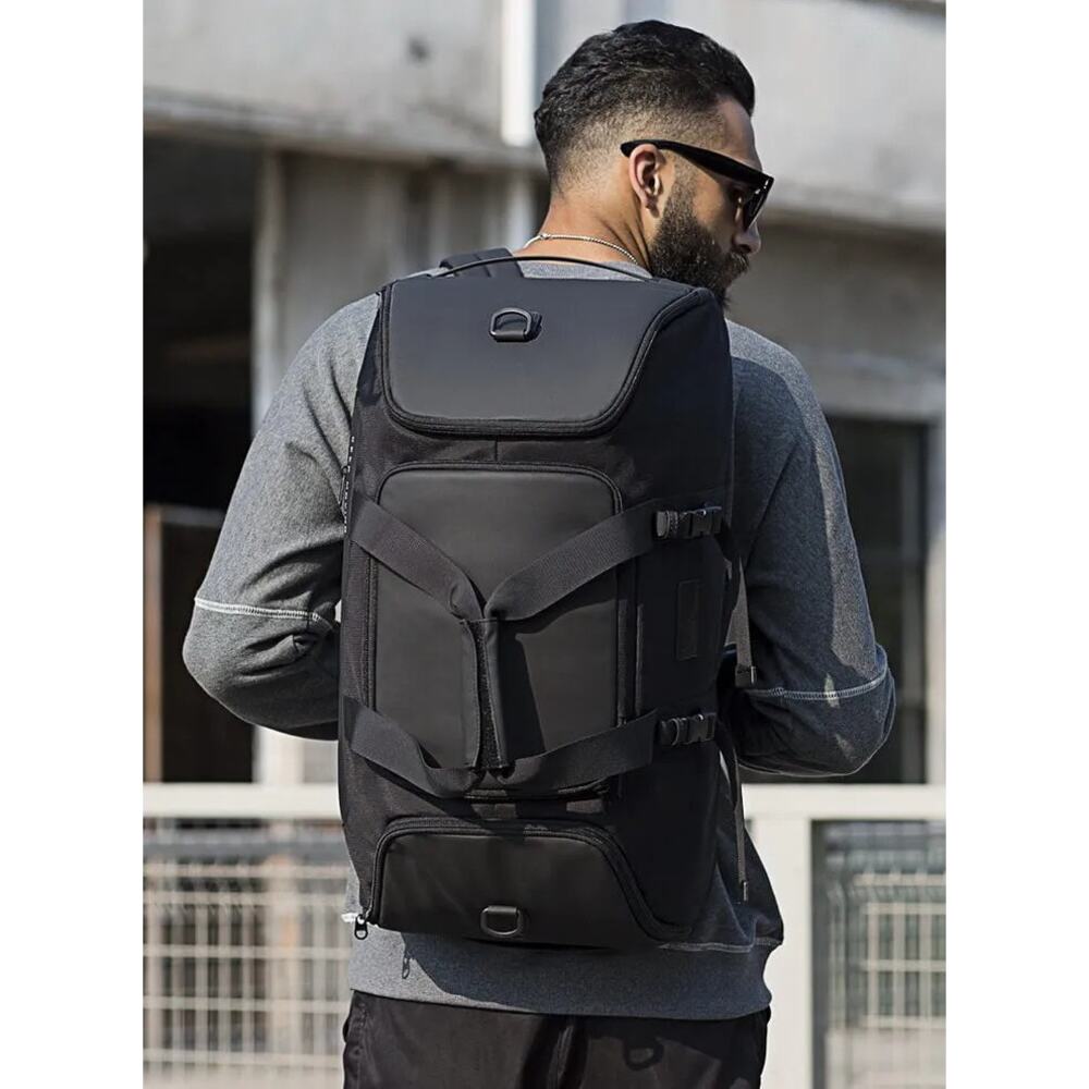 Bange Multi-function Waterproof Duffel Bag Backpack Hand Luggage with Shoe Pouch